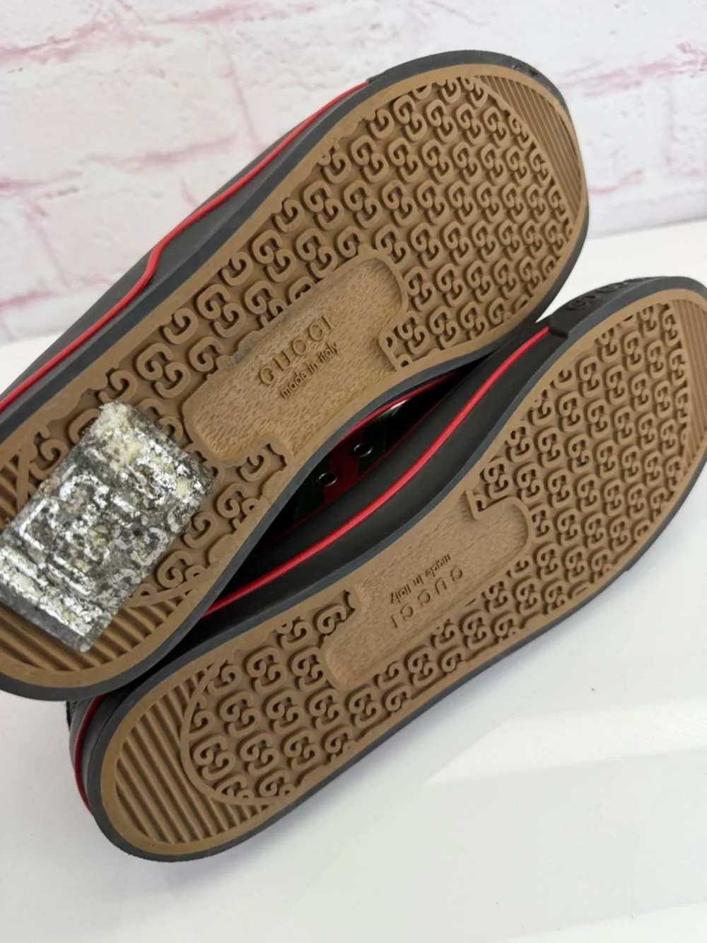 Gucci Off the Grid Tennis 1977 Mens Black Web GG Low Top Sneakers 9 - Picture 8 of 9